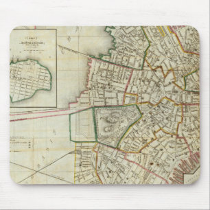 Plan of Boston and Charleston Mouse Mat