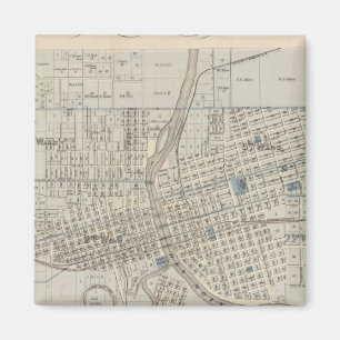 Plan of Des Moines, Polk County, Iowa Magnet