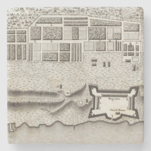 Plan of Fort Erie Stone Coaster