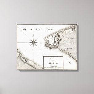 Plan of Fort Niagara Canvas Print