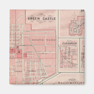 Plan of Green Castle, Putnam Co with Bloomington Magnet
