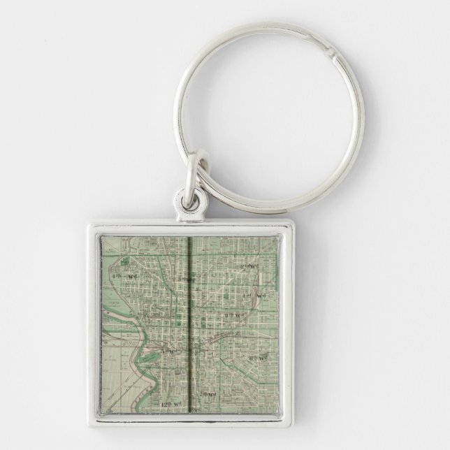 Plan of Indianapolis Key Ring (Front)