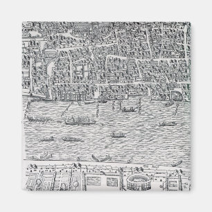 Plan of London, c.1560-70 Magnet