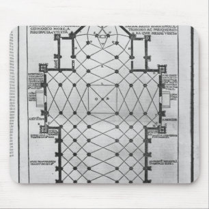 Plan of Milan Cathedral Mouse Mat