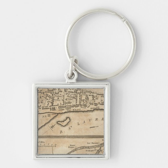 Plan of Montreal, with a Map of the Islands Key Ring (Front)