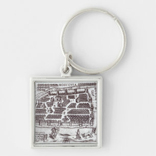 Plan of Moscow, 1628 Key Ring