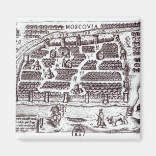 Plan of Moscow, 1628 Magnet