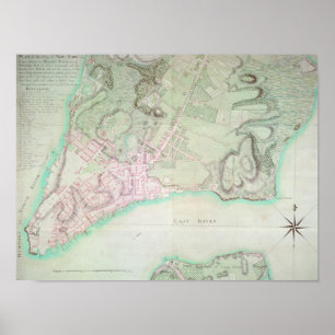Plan of New York, 1776 Poster
