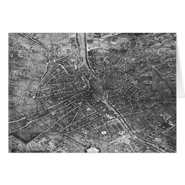 Plan of Paris, known as the 'Plan de Turgot' (Front Horizontal)