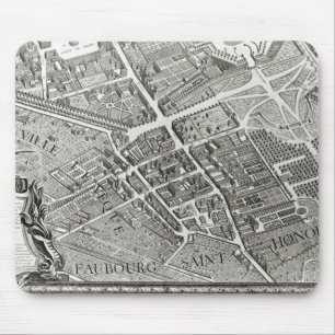 Plan of Paris, known as the 'Plan de Turgot' Mouse Mat