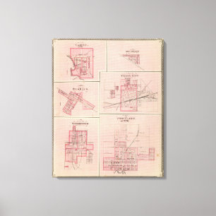Plan of Portland, Jay Co, Ind with Camden Canvas Print