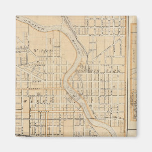 Plan of South Bend with Mishawaka Magnet