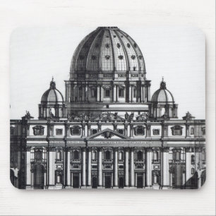 Plan of St. Peter's, Rome, engraved by Mouse Mat