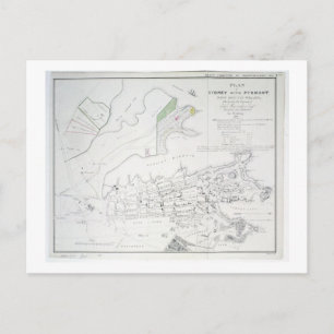 Plan of Sydney with Pyrmont, New South Wales, the Postcard