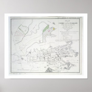 Plan of Sydney with Pyrmont, New South Wales, the Poster