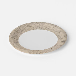 Plan of Terre Haute, Vigo Co Paper Plate