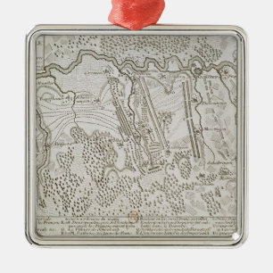 Plan of the Battle of Blenheim between the Army Metal Tree Decoration
