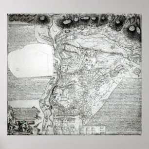 Plan of the Battle of Minden Poster