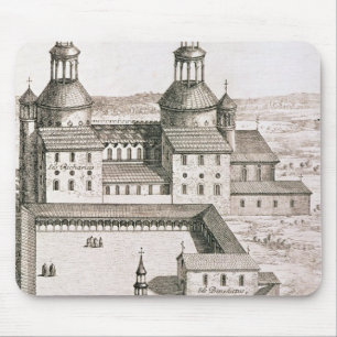 Plan of the Benedictine Abbey of Saint-Riquier Mouse Mat