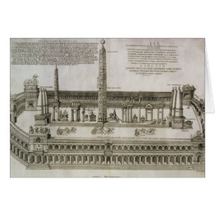 Plan of the Circus Maximus, Rome, engraved by the