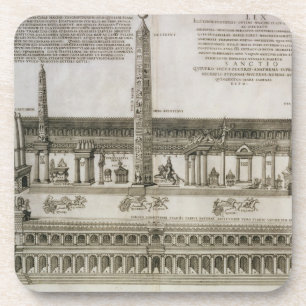 Plan of the Circus Maximus, Rome, engraved by the Coaster