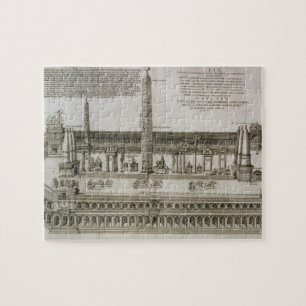 Plan of the Circus Maximus, Rome, engraved by the Jigsaw Puzzle