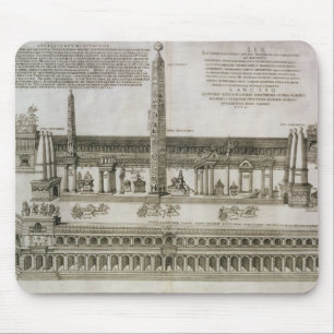 Plan of the Circus Maximus, Rome, engraved by the Mouse Mat