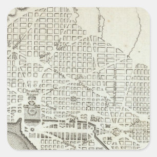 Plan of the City of Washington Square Sticker