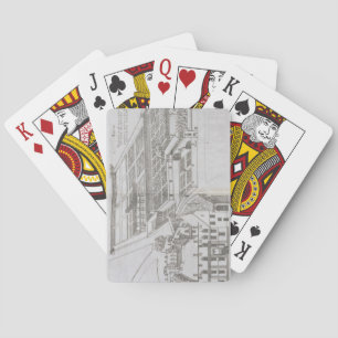 Plan of the enclosed gardens and Chateau de Gaillo Playing Cards