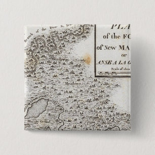 Plan of the Fort of New Madrid 15 Cm Square Badge