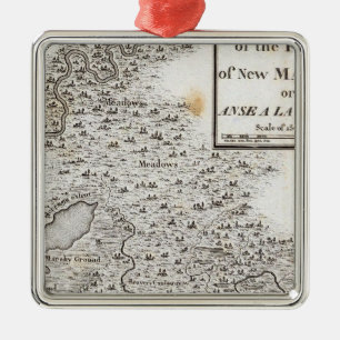 Plan of the Fort of New Madrid Metal Tree Decoration