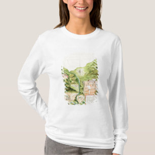 Plan of the Mines of Oaxaca, Mexico, 1785-87 T-Shirt