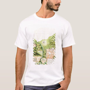 Plan of the Mines of Oaxaca, Mexico, 1785-87 T-Shirt