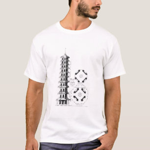 Plan of the Pagoda at Kew, from 'Jardins Anglo-Chi T-Shirt