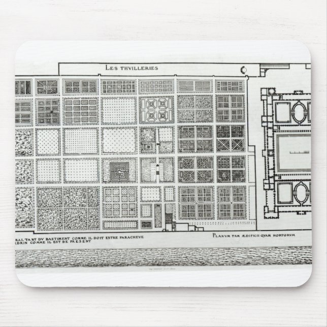Plan of the Palace and Garden Mouse Mat (Front)
