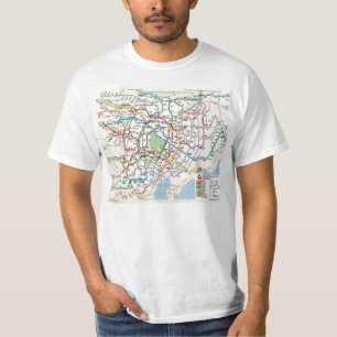 Plan of the subway of TOKYO T-Shirt