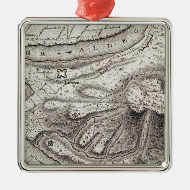 Plan of the Town of Pittsburg Metal Tree Decoration (Front)