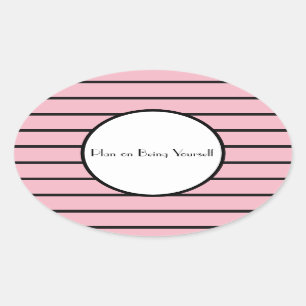 Plan on being yourself sticker