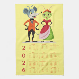 Plan your year in style with this 2026 calendar tea towel