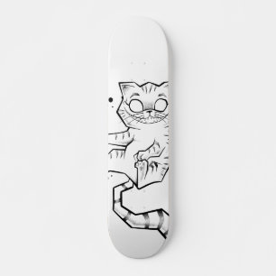 Planche de skate chat du Cheshire Alice Skateboard