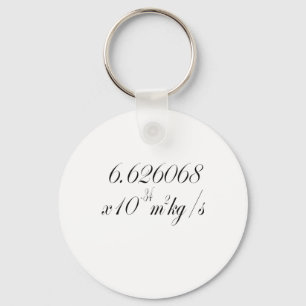 Planck constant key ring