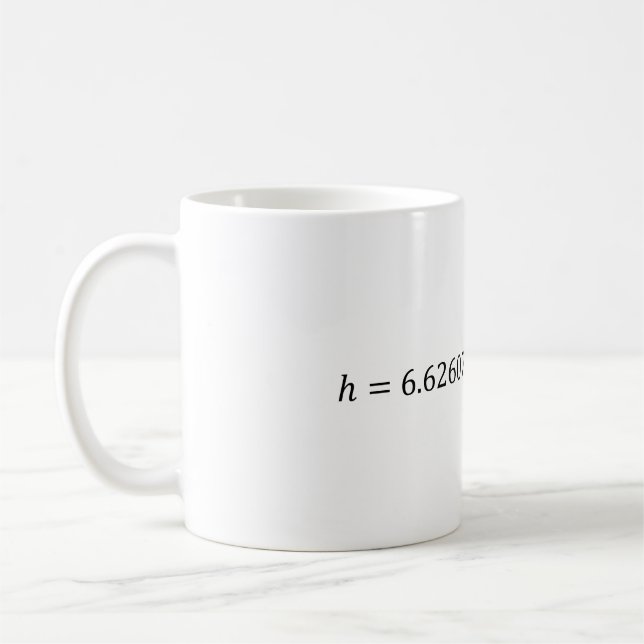 Planck's Constant Value  Coffee Mug (Left)