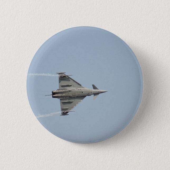 Plane 6 Cm Round Badge (Front)