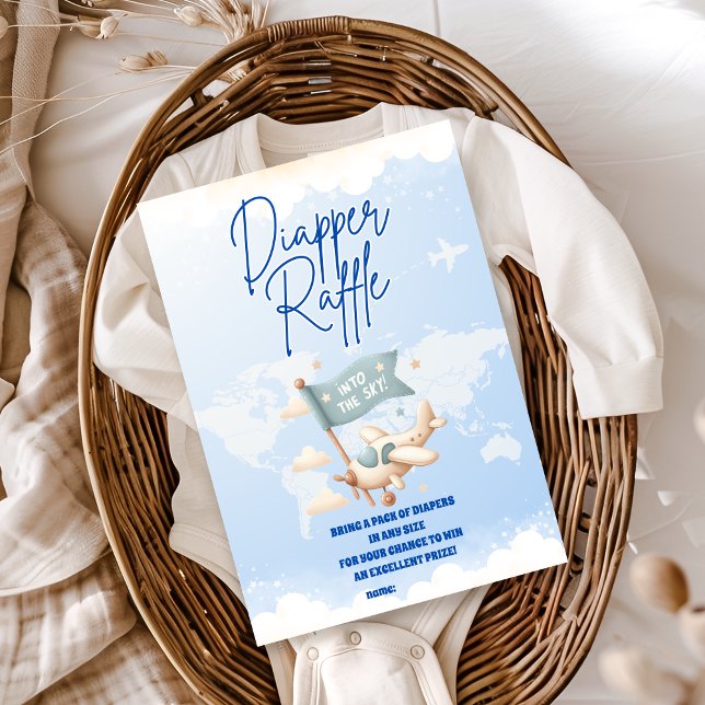Plane Adventure Awaits Diapper Raffle Enclosure Card (Creator Uploaded)