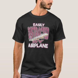 Plane Aeroplane Flying Pilot Aircraft Aviation Dis T-Shirt