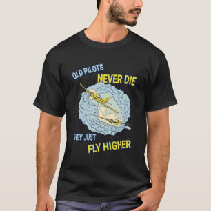 Plane Aeroplane Flying Pilot Aircraft Aviation Old T-Shirt