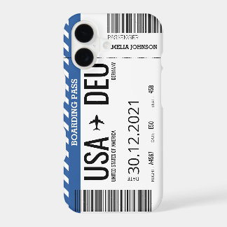 Plane Boarding Ticket (Personalise) Case-Mate iPho