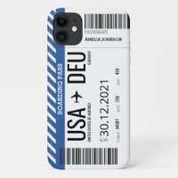 Plane Boarding Ticket (Personalise) Case-Mate iPho