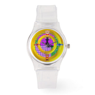 Plane Bowtie on Modern Pink Blocks  Watch