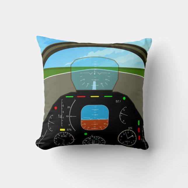 Plane Cockpit Pillow (Front)